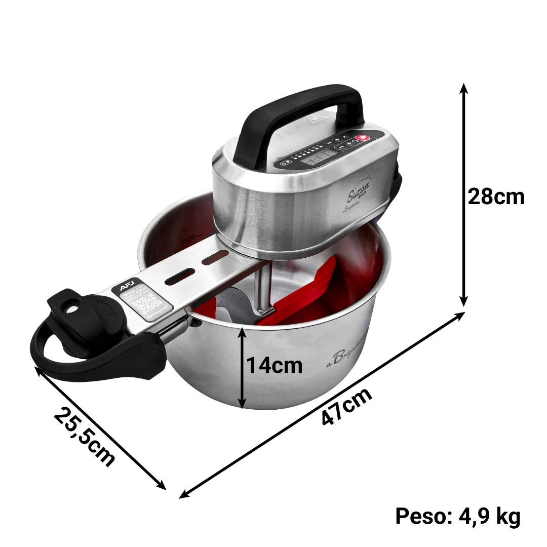 Panela para Mexer Doces Suzan Pro Inox 24cm - a Brigadeirinha