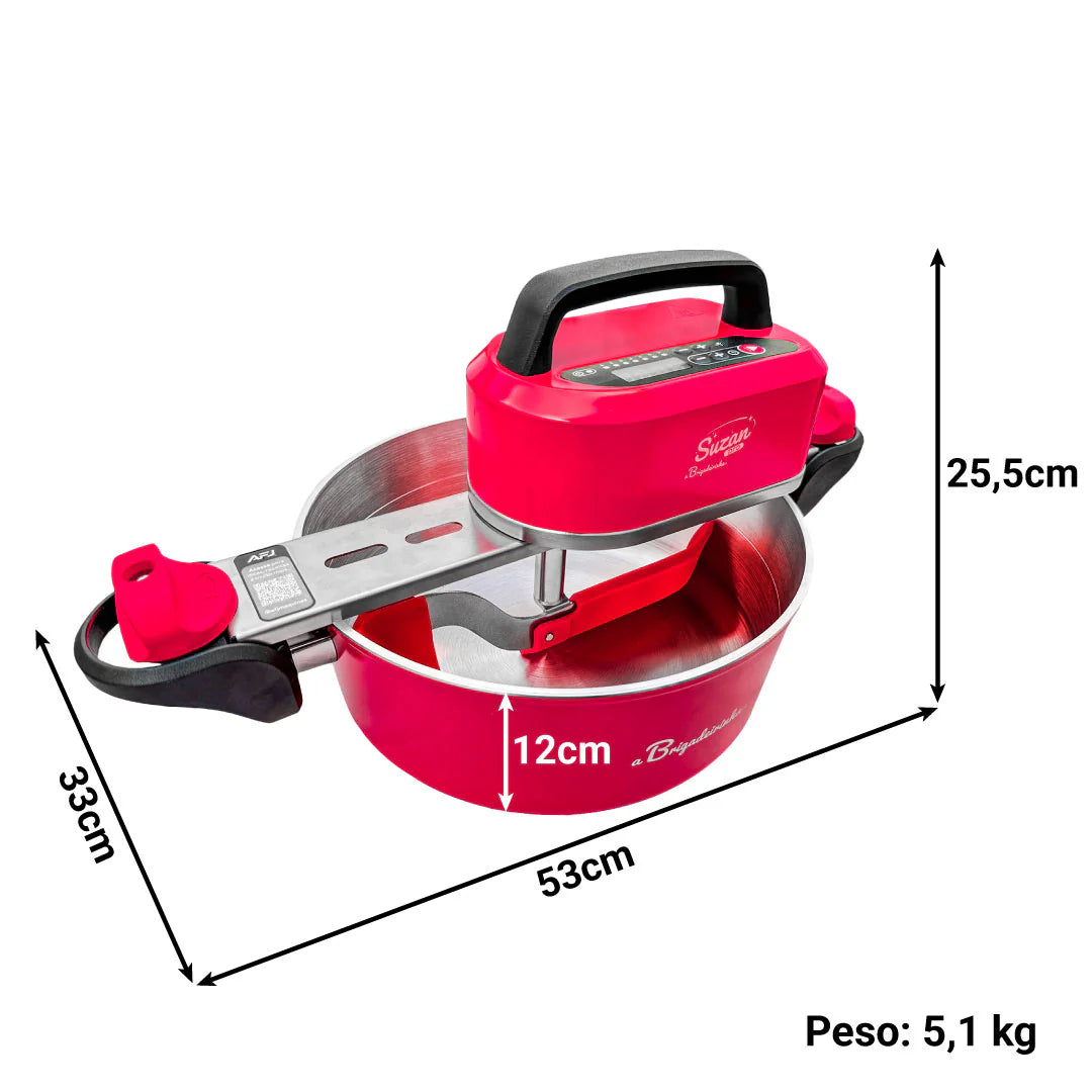 Panela para Mexer Doces Suzan Pro Alumínio 32cm -  a Brigadeirinha