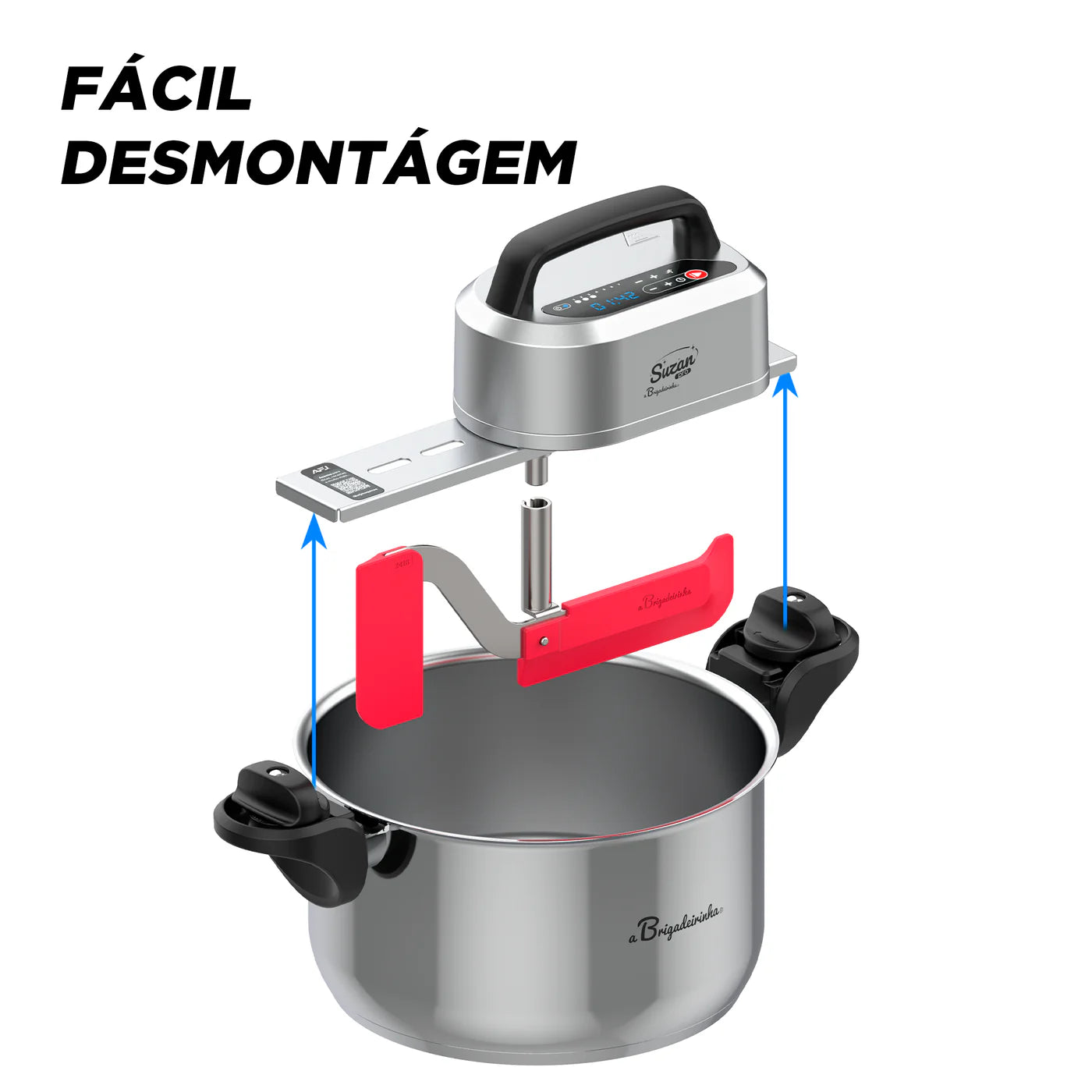 Panela para Mexer Doces Susan Pro Inox 28cm - a Brigadeirinha