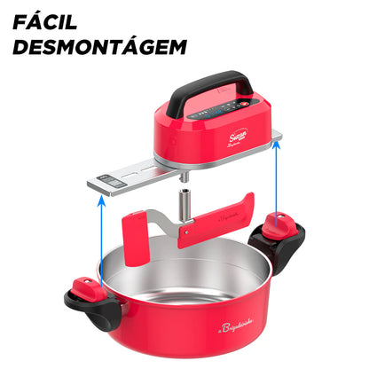 Panela para Mexer Doces Suzan Pro Alumínio 32cm -  a Brigadeirinha