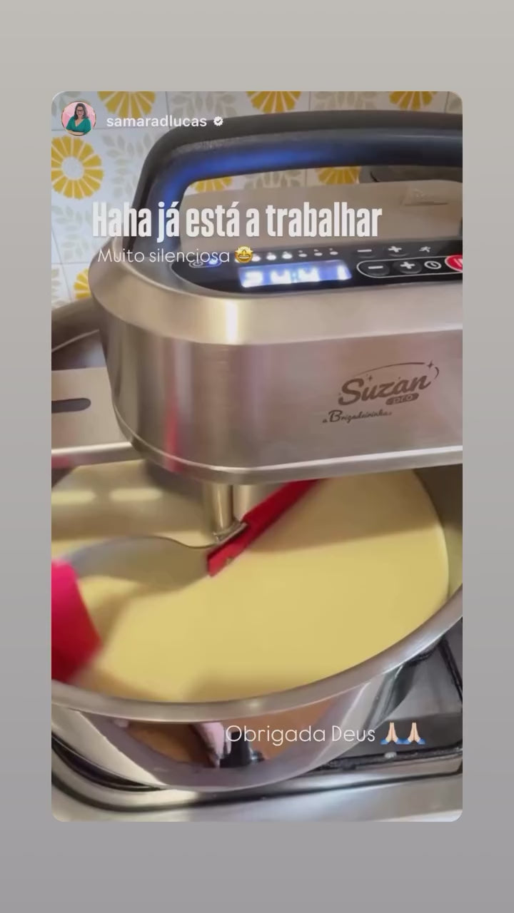 COMBO: PANELA PARA MEXER DOCES SUZAN PRO 28 INOX + SUPORTE + CAPAS + CURSO E FRETE GRÁTIS DE BRINDE
