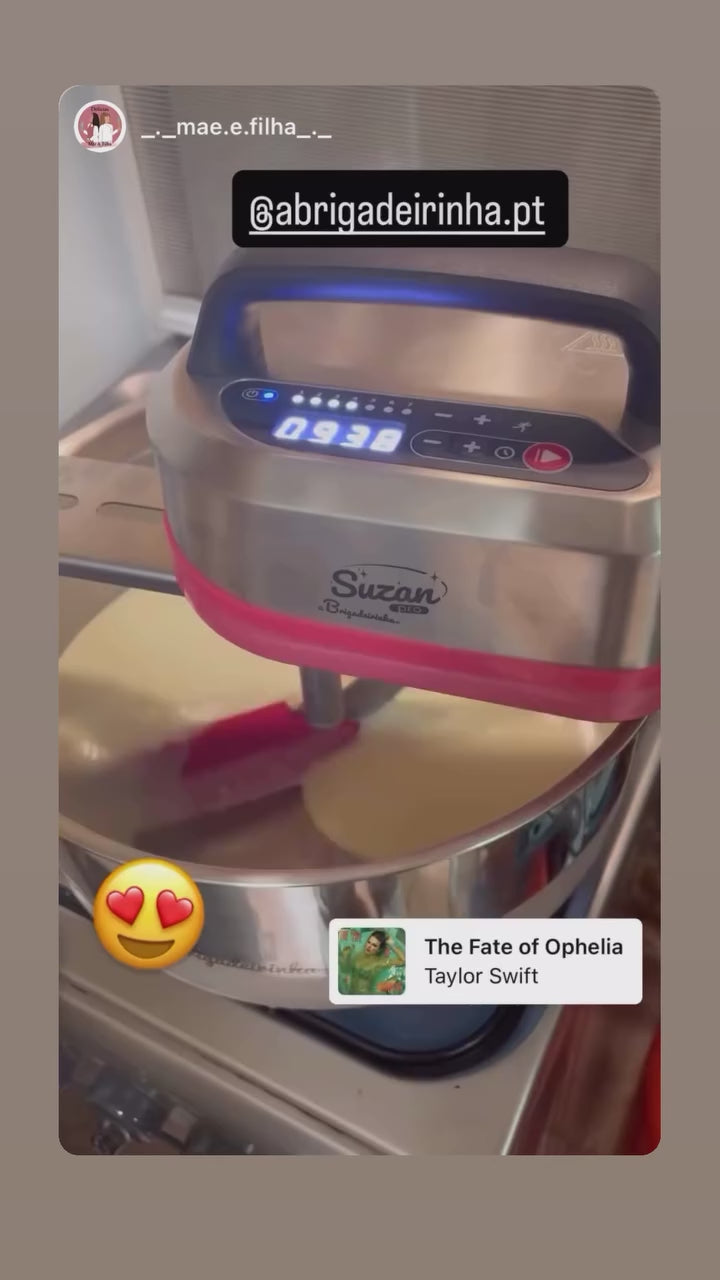 COMBO: PANELA PARA MEXER DOCES SUZAN PRO 28 INOX + SUPORTE + CAPAS + CURSO E FRETE GRÁTIS DE BRINDE