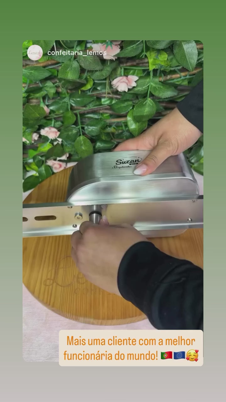 COMBO: PANELA PARA MEXER DOCES SUZAN PRO 28 INOX + SUPORTE + CAPAS + CURSO E FRETE GRÁTIS DE BRINDE